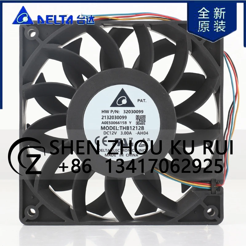 

Delta 24V 48V DC12V 3.00A AC EC 12025 120x120x25MM 12CM Ultraviolent Chassis High air Volume Converter THB1212B-AH04 Cooling Fan