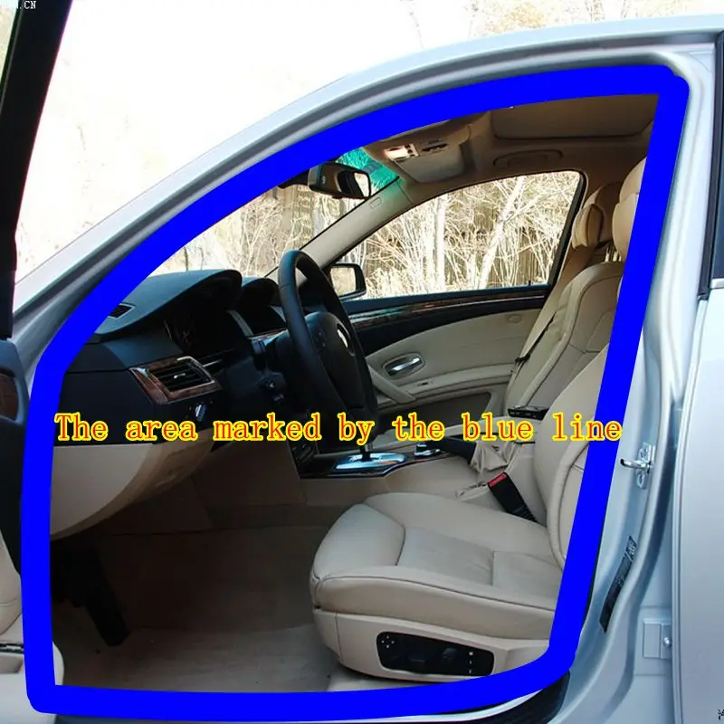 Suitable for BMW 5 Series F10 F11 F18 front and rear door frame sealing edge protection strip OEM: 5172727853 51727278506