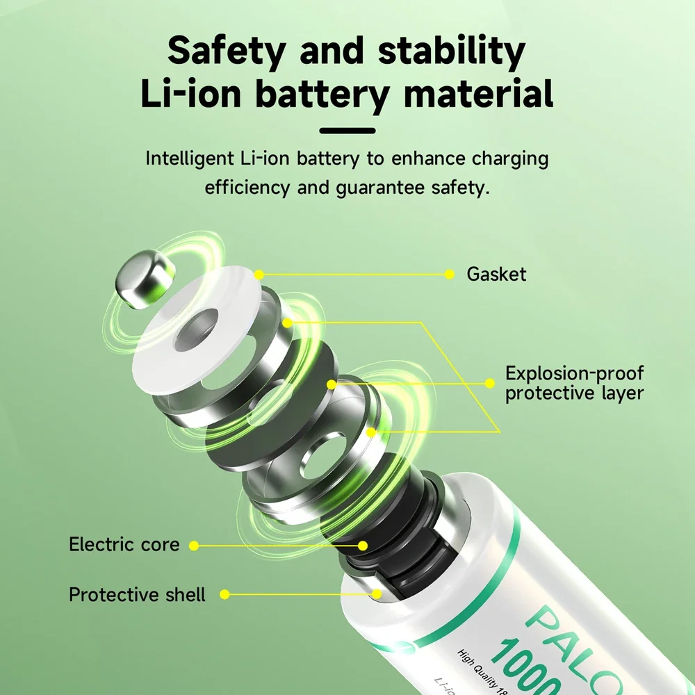 بالو 18350 بطارية ليثيوم قابلة للشحن 1000 مللي أمبير بطارية عالية السعة 3.7 فولت بطارية الطاقة للعب أدوات كهربائية المصباح