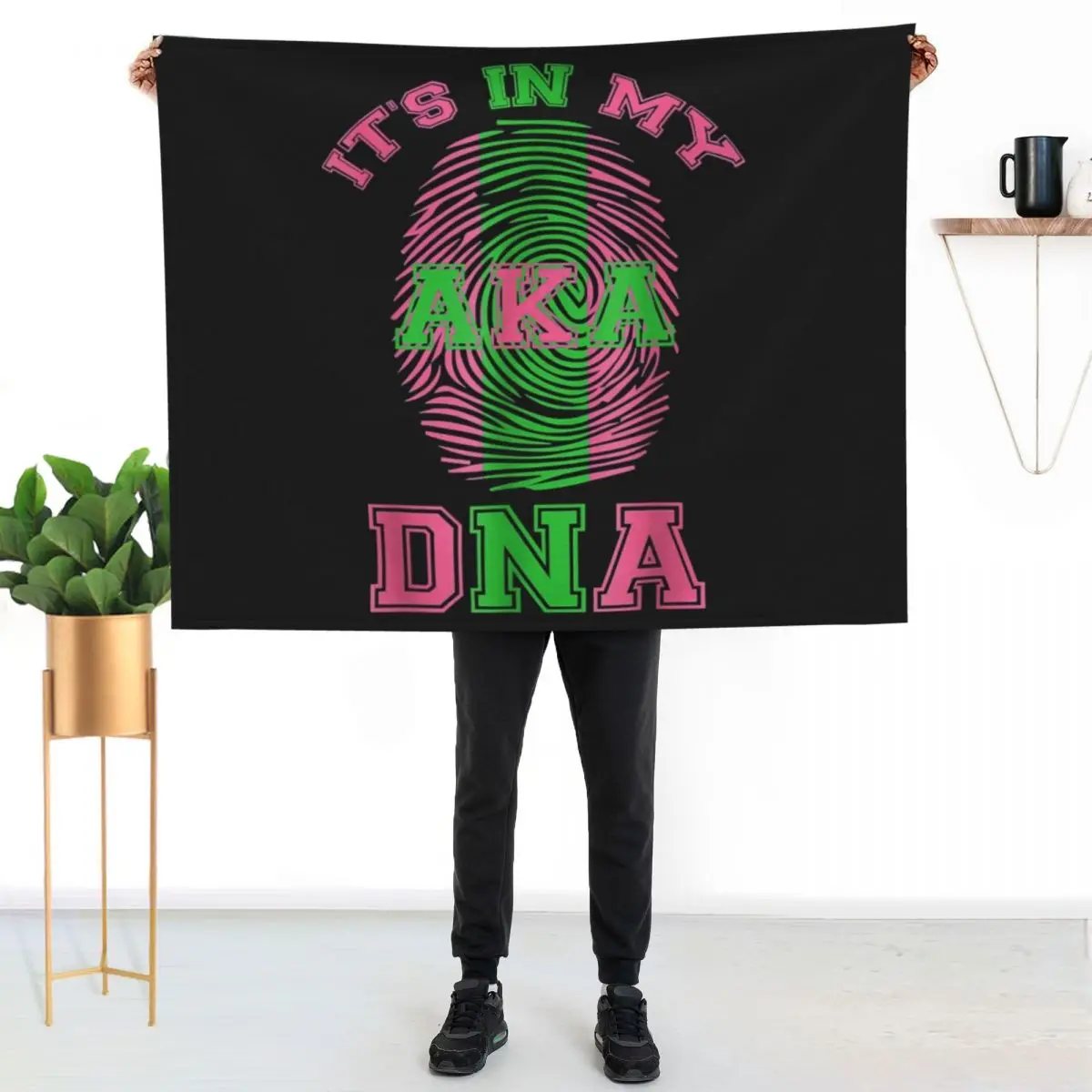 

Its in my DNA Aka Paraphernalia Sorority TShirt7 Throw Blanket Warm Throw Blanket Gift for Anniversary