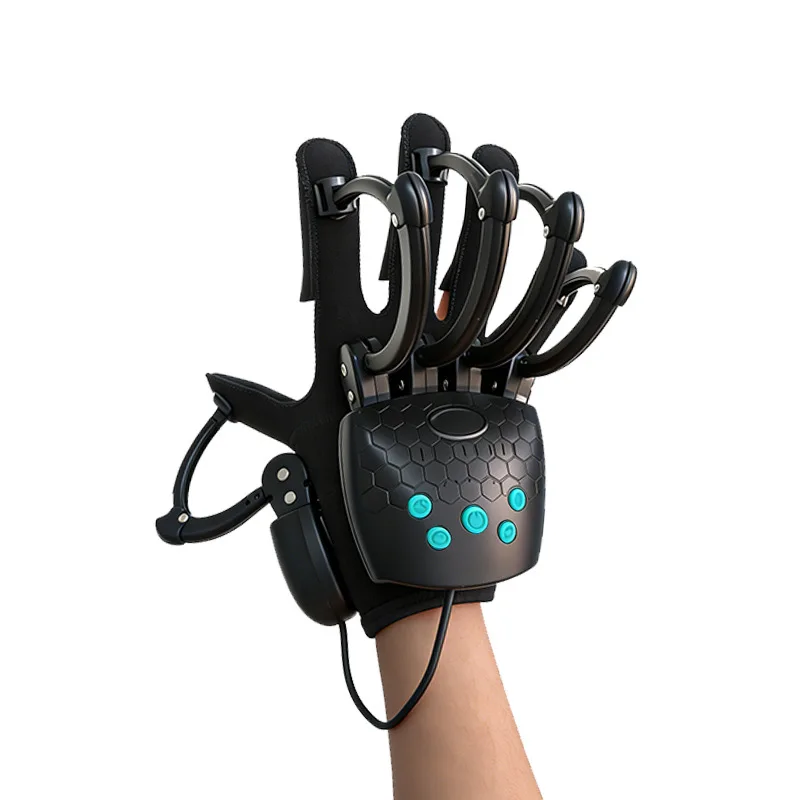 Intelligent mechanical exoskeleton rehabilitation gloves, middle-aged and elderly stroke hemiplegia hand exercise