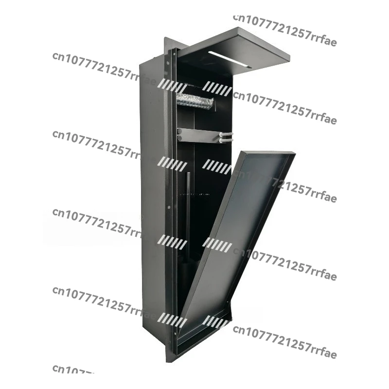 

Concealed Bathroom Toilet Accessories Set Hotel Apartment Up and Down Open Concealed Tissue Box Toilet Brush Niche