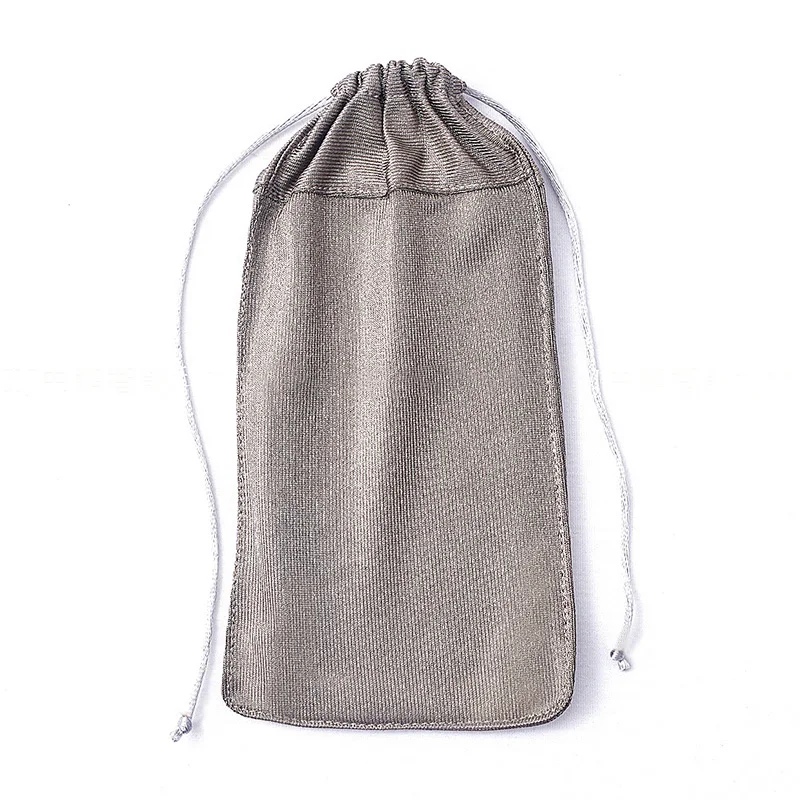 Hot Sale! Silver Fiber Radiation Protect Faraday Bag Phone Pouch  RF Signal Blocker Shield EMF Protection Card Storage Bag