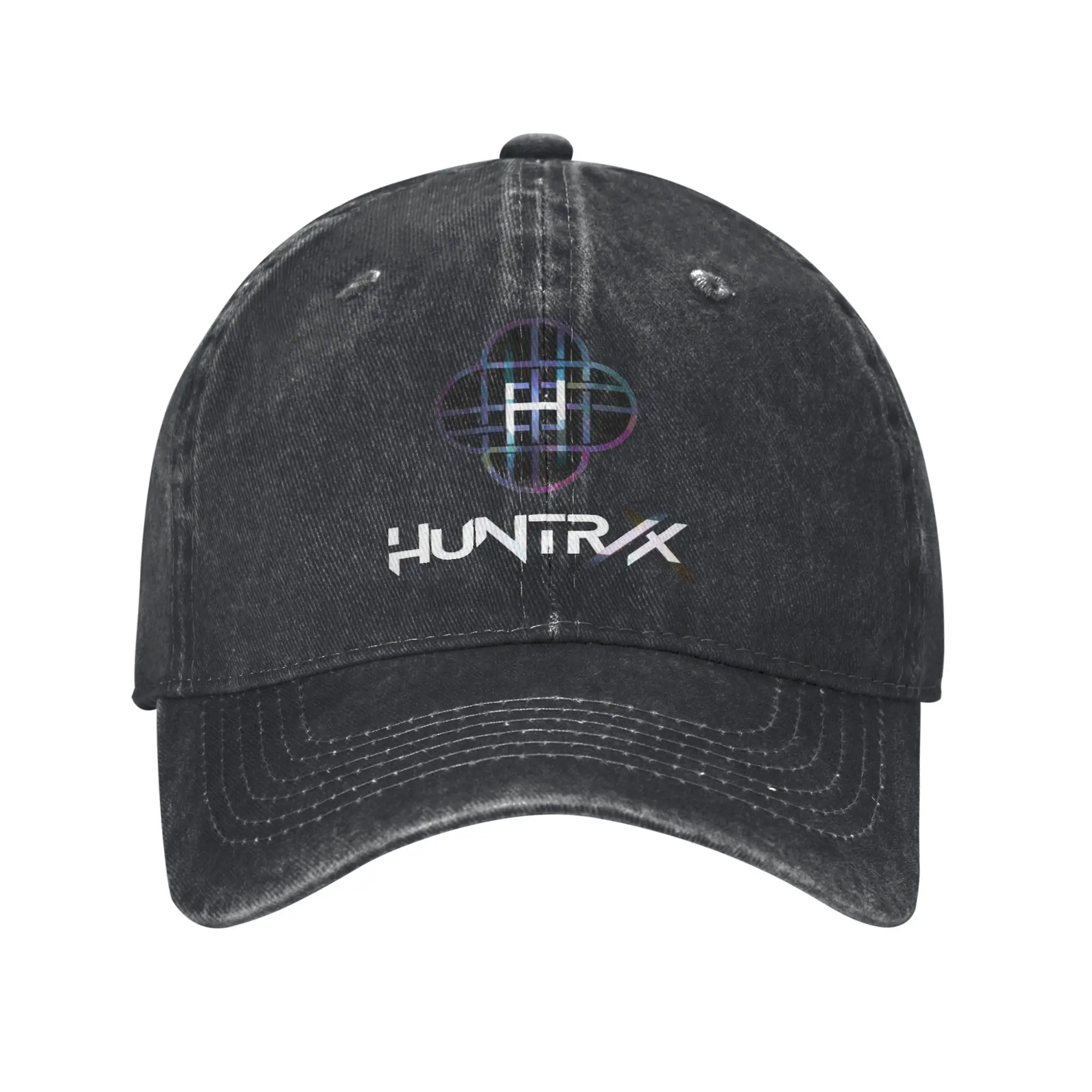 

HUNTRIX KPop Demon Hunters унисекс бейсболки потертые джинсовые кепки шляпа винтажная уличная летняя регулируемая солнцезащитная кепка