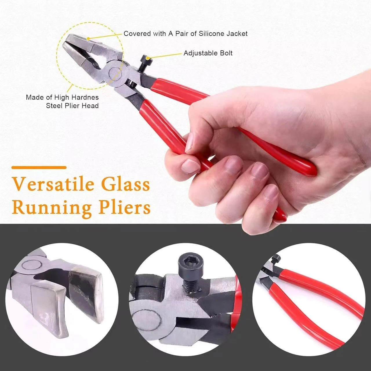 Glass Cutting Tool Set Glass Nipper Glass Running Plier for Stained Glass .