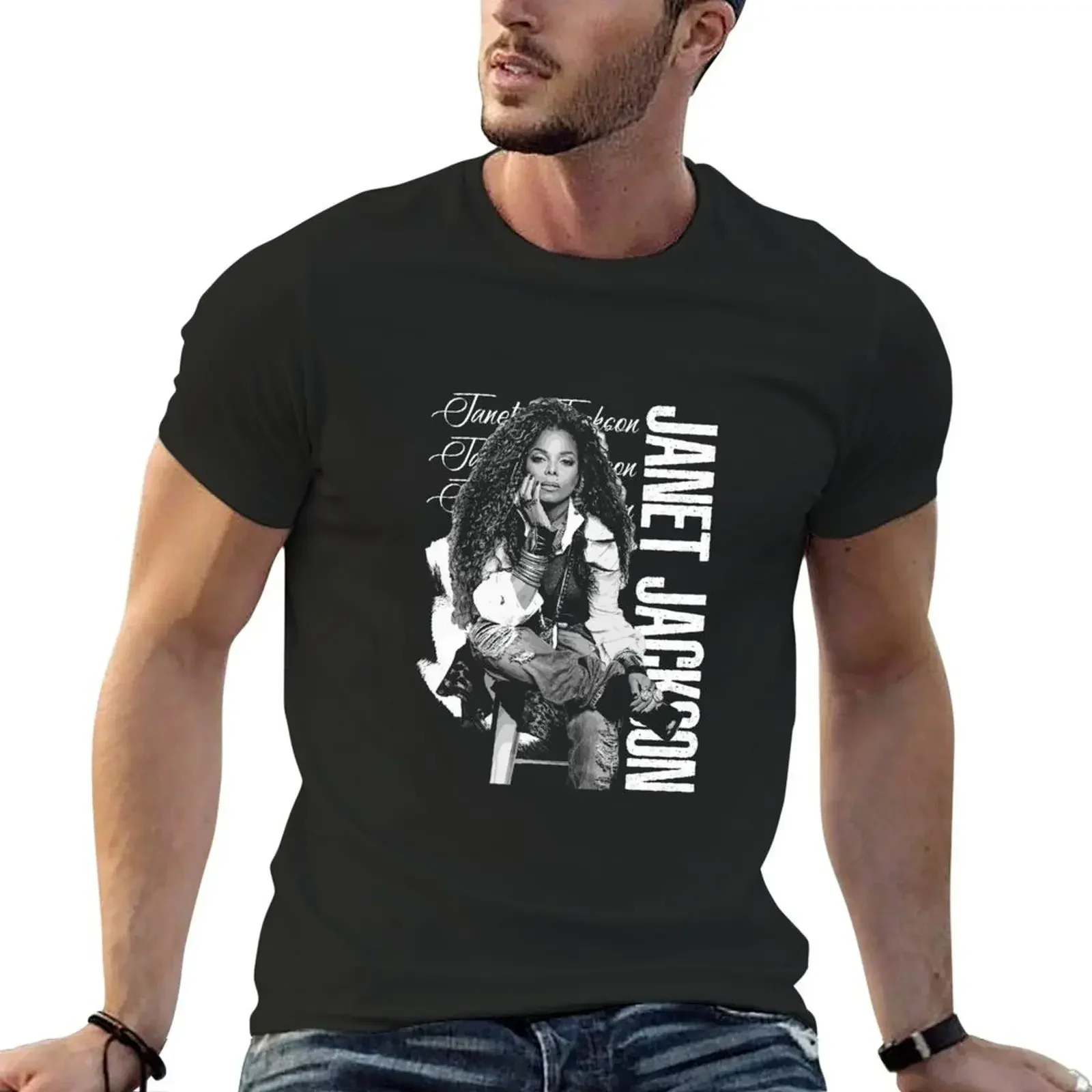 Janet Jackson Dance-Pop Queen's Groundbreaking Music Evolution T-Shirt oversized t shirt vintage graphic tee men clothings