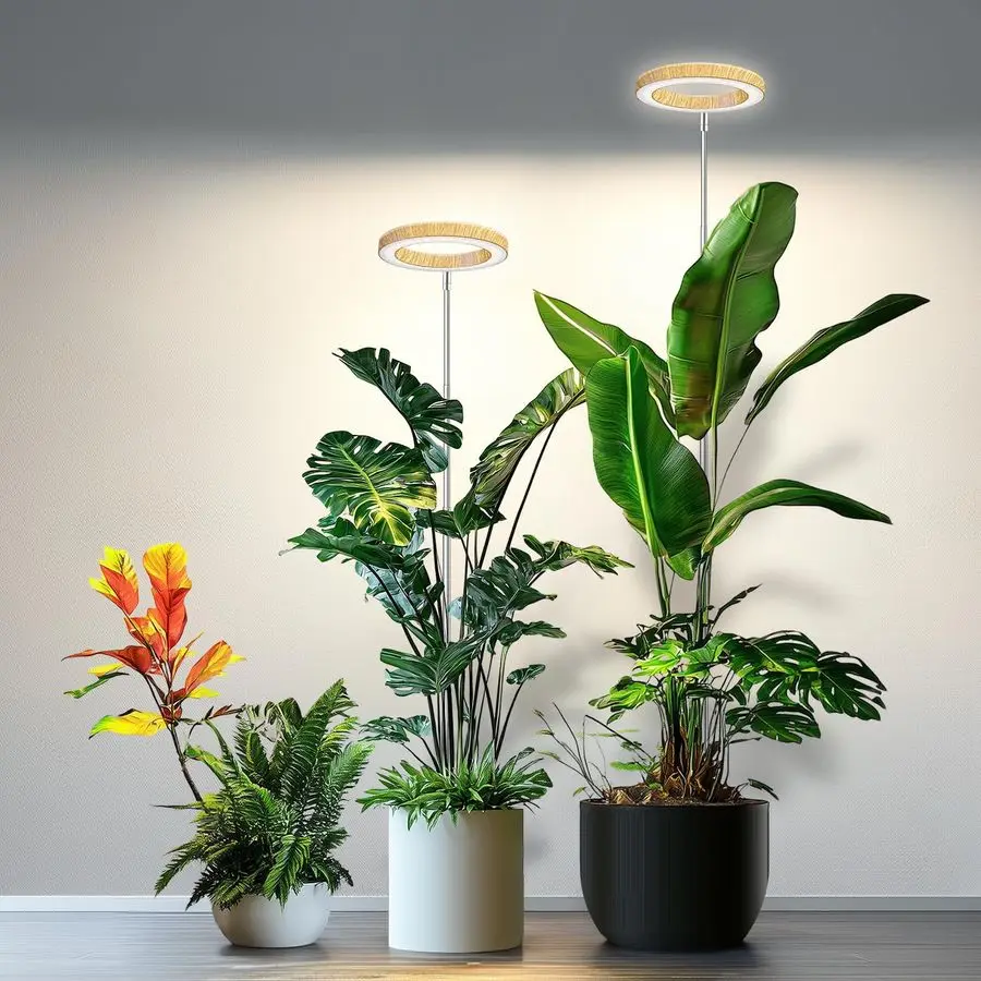 

Lights for Indoor Plants, Full Spectrum Plant Grow Light with 6 12 16H Timer, 3 Color Modes, 5 Brightness, 1065 Height Adjustabl