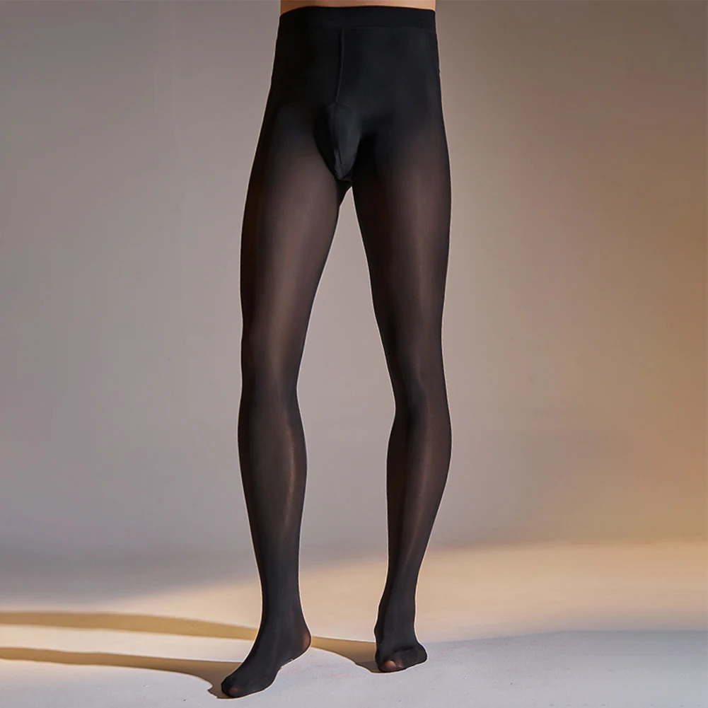 Jumpsuit Men\'s Underwear Breathable Elastic Glossy Lightweight Sheer Shiny Stretch Tights Daily Stylish Hot New