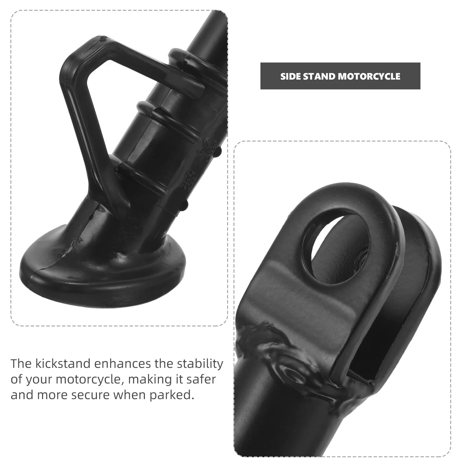 

Motorcycle Kickstand Replacement Electric Scooter Side Stand Support Heavy Duty Durable Sturdy Load Bearing Parking Stand For