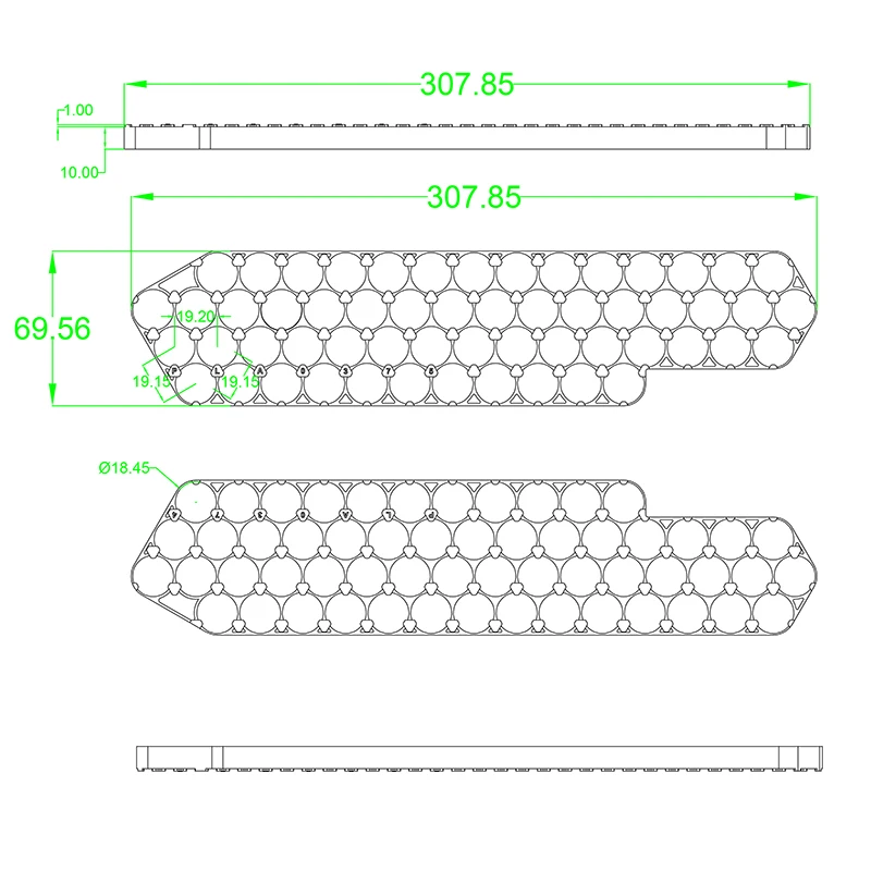 DP-5 obudowa baterii zestaw DP5 Box Fit 56 sztuk 18650 komórek 10S5P 13S4P 14S 4P taśmy z niklu 10S 13S 14S 35A BMS dla DIY DP 5 EBike baterii