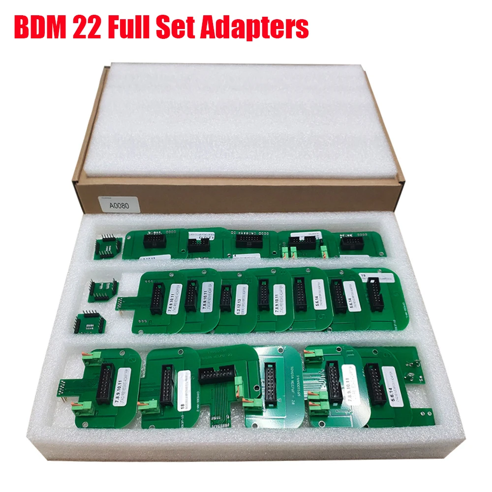 

22pcs BDM Adapters Full Set for K-TAG/KESS /K-TM/Tras-data Dimsport BDM Probe Adapters 22 BDM Frame ECU RAMP Chip Tuning Tools