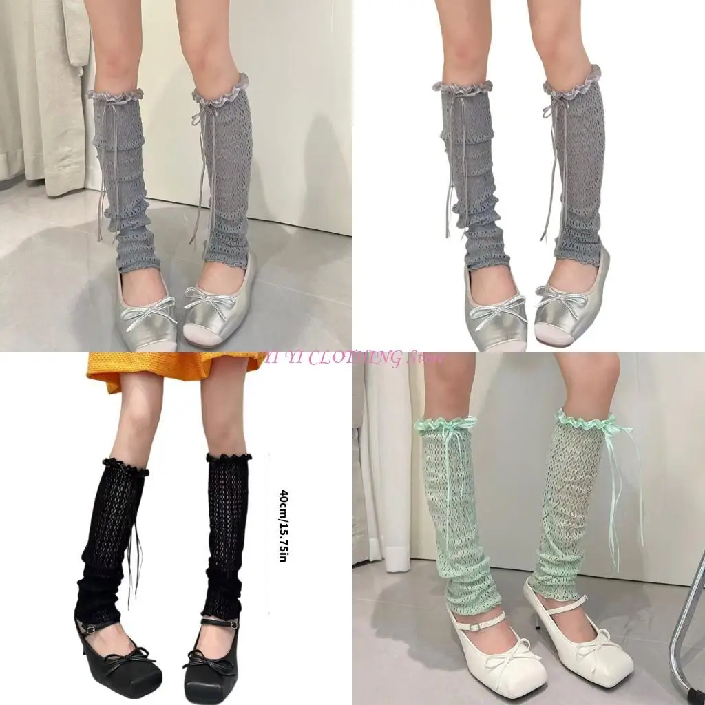 

N5KF Hollowout Fishlate Lace The Warners Sagners Рукава для женщин эстетическая сетчатая крышка с помощью рюша и бахнома