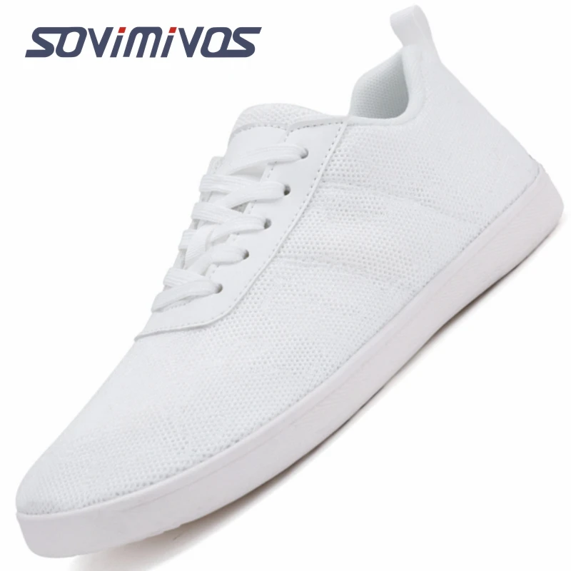 Tênis de corrida respiráveis para homens e mulheres, Sapatos descalços, Zero Drop, Wide Toe Box Shoe, Caminhada de tênis, largura larga, minimalista