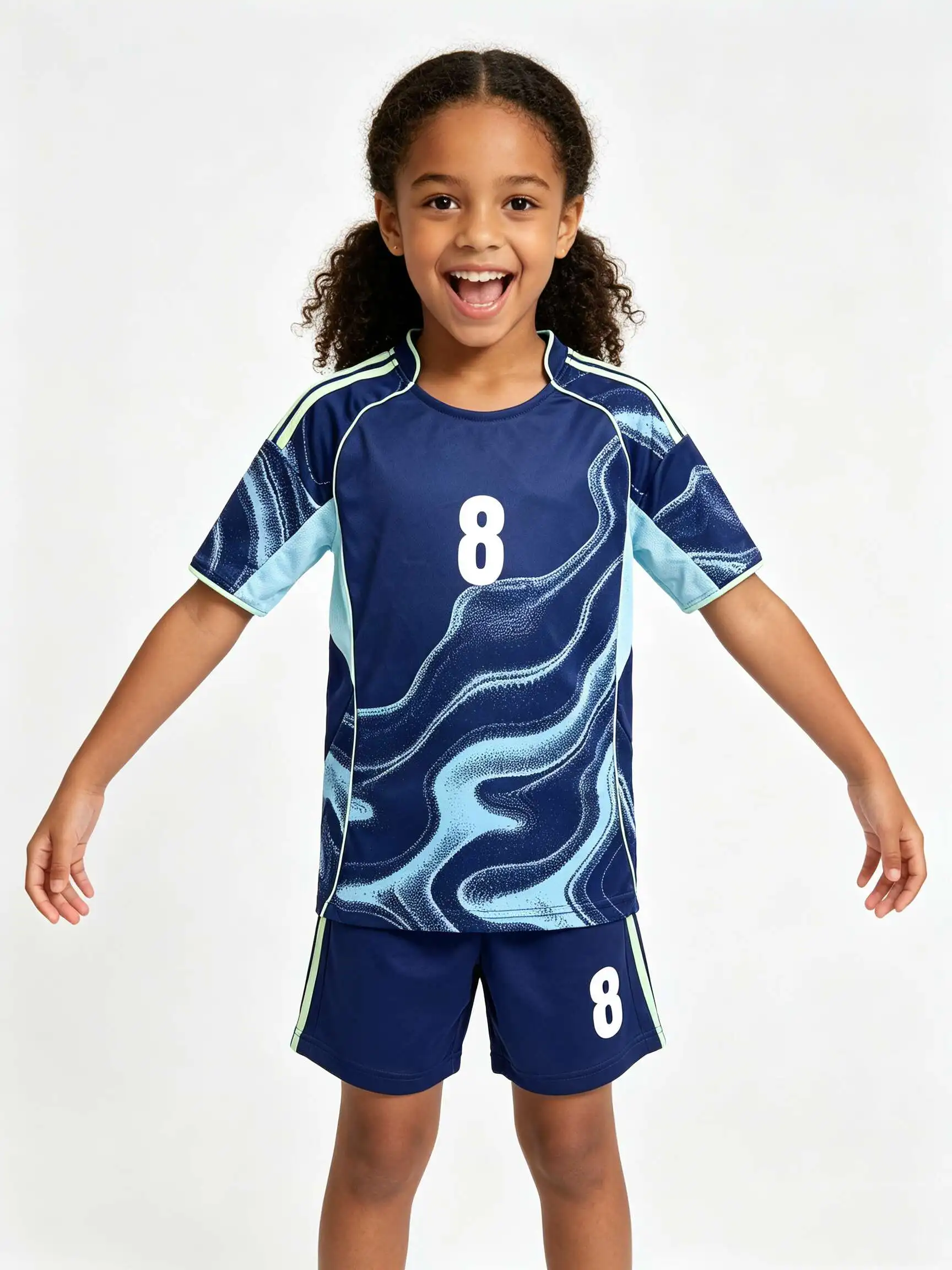 26/27 Unisex Blank Soccer Jersey Set, Kids & Adults Training Uniforms for WHITE    School Sports, Running & Team Events