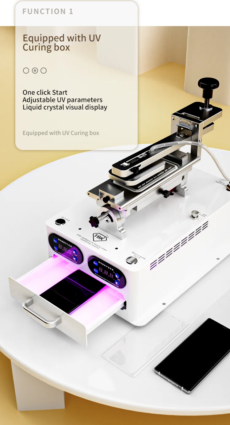 TBK258S Curved Screen Frame Separator UV UV Curing Multifunctional LCD Vacuum Separator