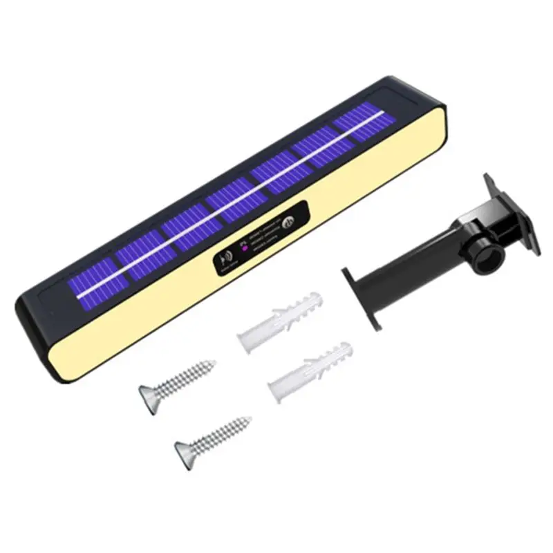 ABJN-Solar Lights Solar Flashing Red And Blue Roadblock Lights Construction Signal Lights