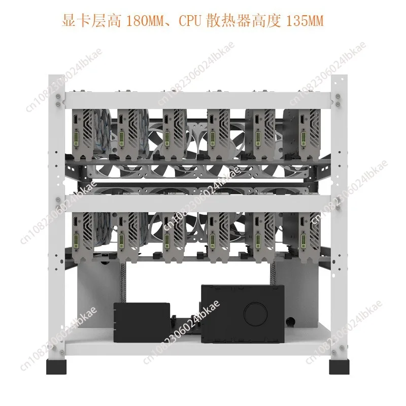 220v Electric Open Double-layer 12-card  Fixed Dual Power  Moth erboard Multiple  Rack