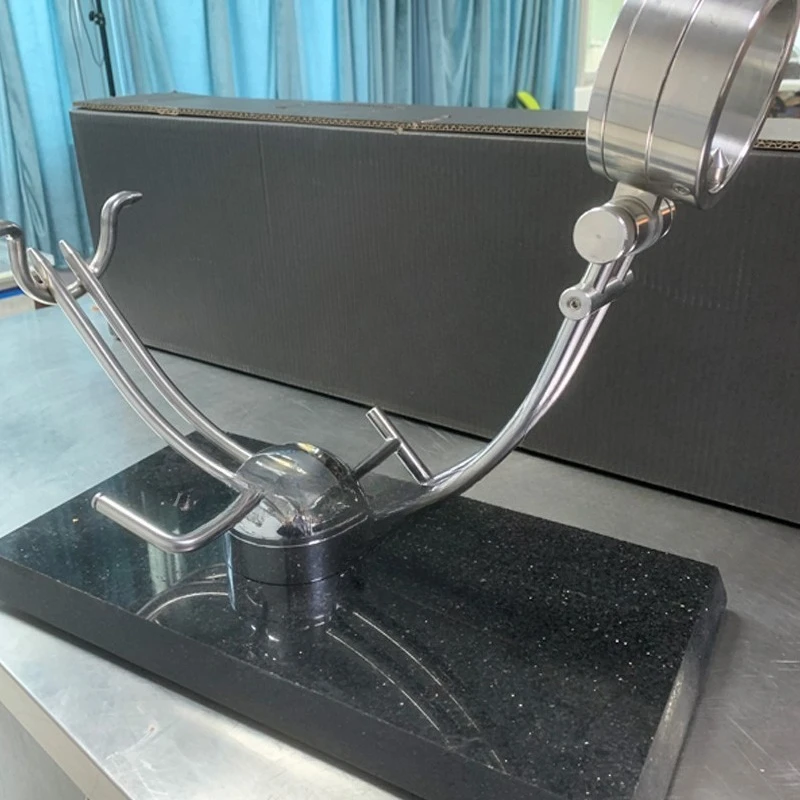 Ham Rack Marble Stainless Steel Sliced Support Display Shelf