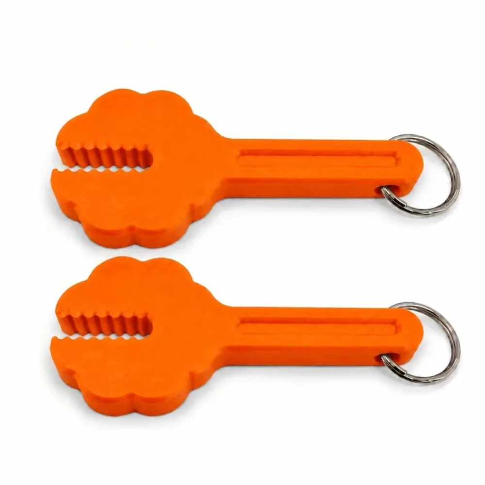 2Pcs Plastic Lollipop Opener with Keychain Labor Saving Scratch Resistant Candy Opening Key Ring 3D Printing Integrated