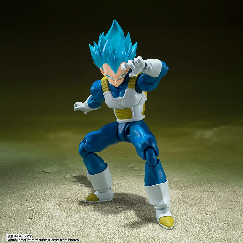 Bandai Genuine Dragon Ball Model Kit SHF Vegeta Unwavering Saiyan Pride Anime Action Figure Collection Model Boys Toys Gifts