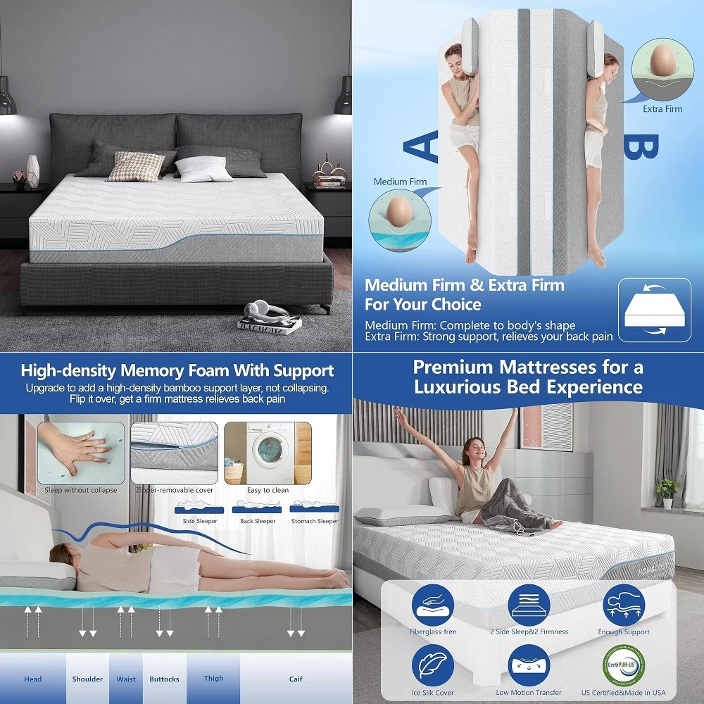 

Full Mattress 14 Inch Firm Hybrid Mattress Full with Orthopedic Spine Support amp Motion Isolation Individually Pocketed Spring