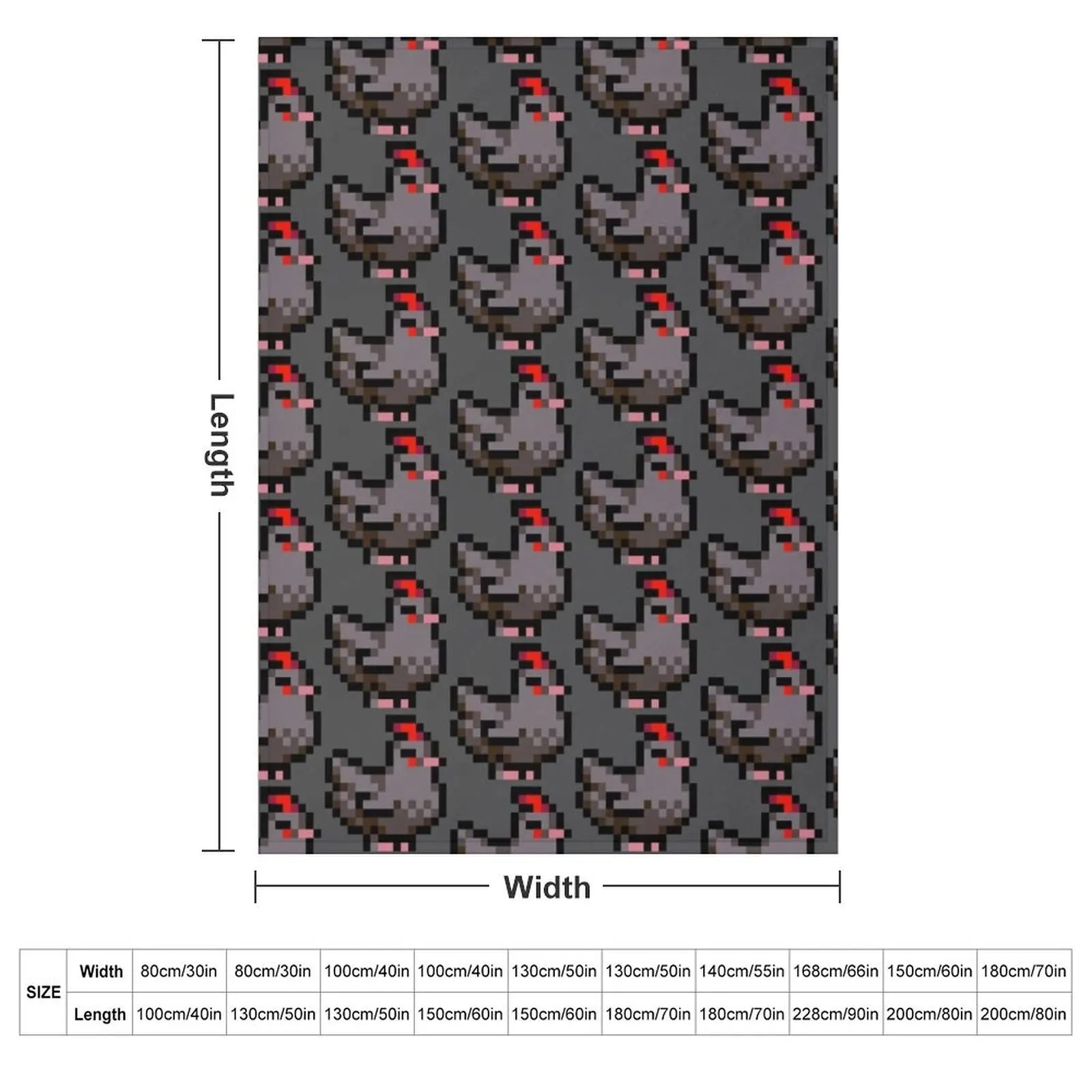 Void Chicken Stardew Valley Throw Blanket Bed Fashionable Decorative Beds Single decorative Flannel Blankets