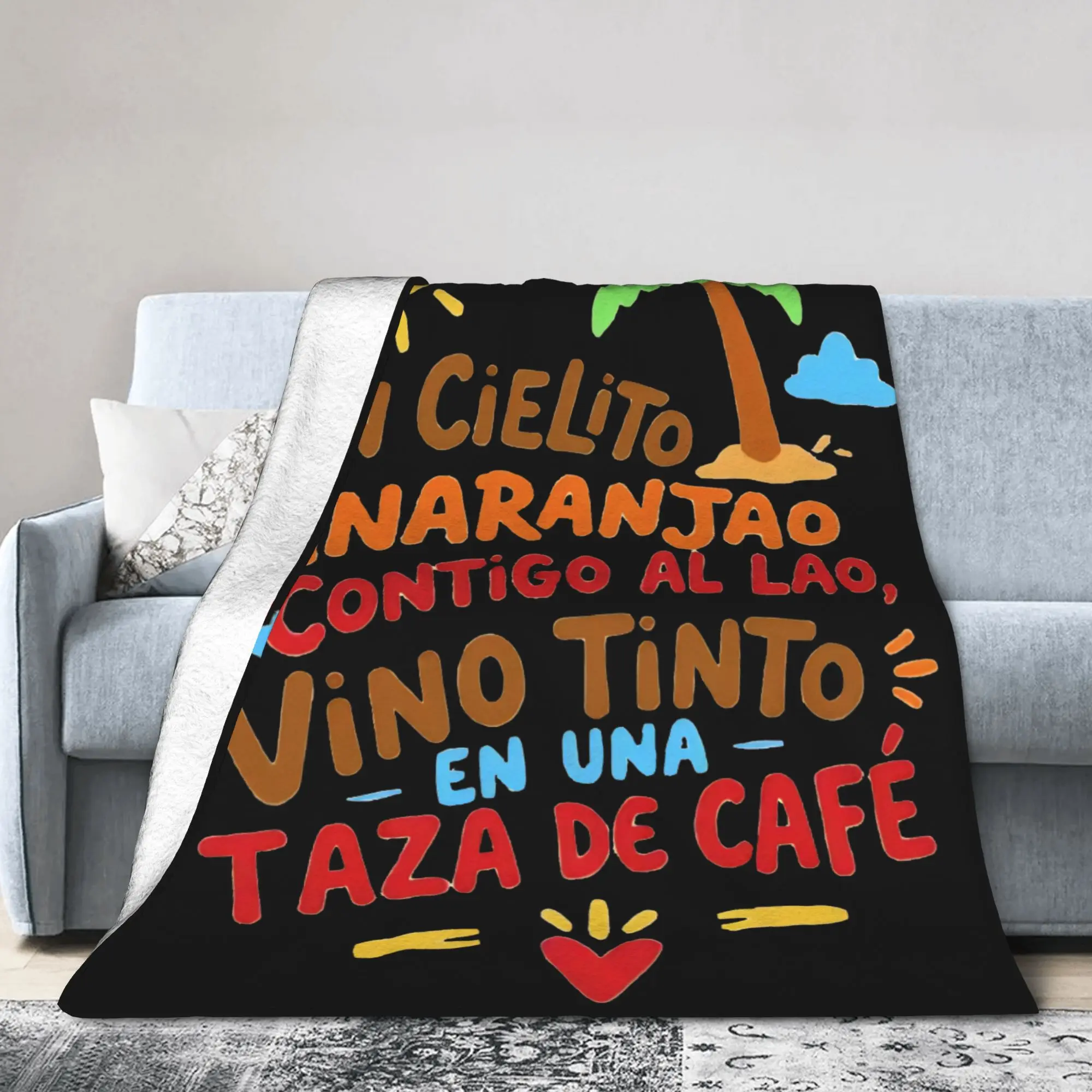 Rawayana ¿Donde Es El After? 2026 Album Blanket Fleece  Cozy Soft Throw Blanket for Bedroom Rug Piece