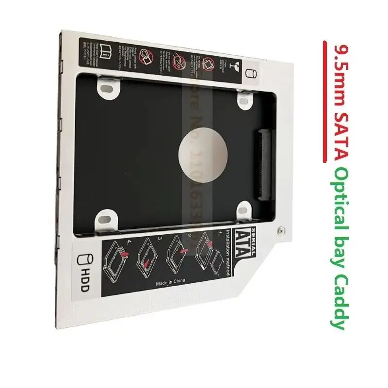 2nd Secondary 2.5 Hard Drive HDD SSD Optical bay Caddy Frame Bracket for Asus U41sv U43jc U46e U56e U47a U47vc U50a U50f U50v