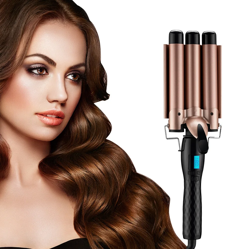 

Professional Hair Tools Curling Iron Ceramic Triple Barrel Hair Styler Hair Waver Styling Tools Hair Curlers Electric Curling