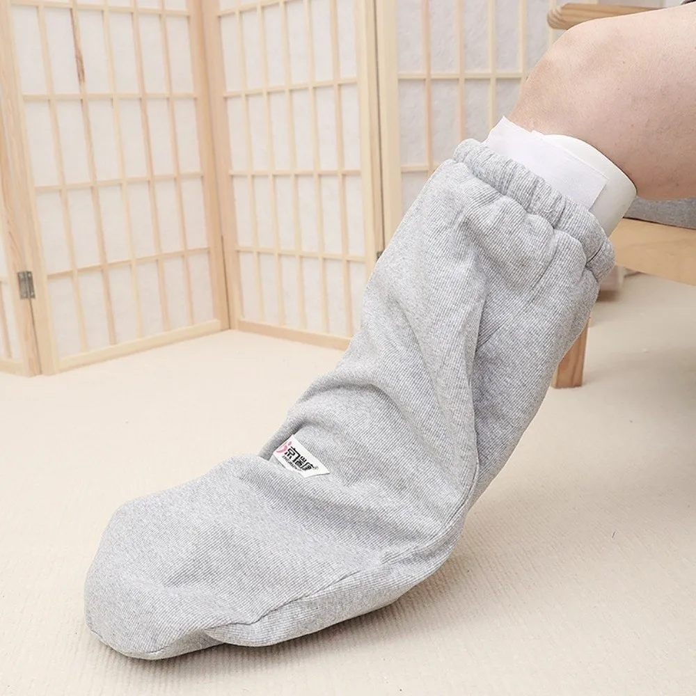 

1pc Cotton Fracture Socks Fleece-lined Pull-on Fracture Rehabilitation Period Socks Soft Cold Resistant