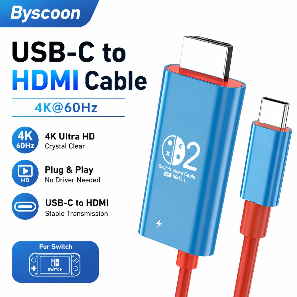 cabo-usb-c-para-hdmi-4k@60hz-com-carregamento-rapido-pd-100w-adaptador-hd-de-2m-para-switch-1-2-laptop-iphone-monitores-e-dispositivos-de-jogos-portateis