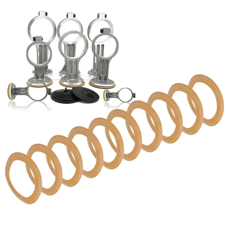 

10 шт. резиновых поршневых колец, изолированные аксессуары для насосов, для бесшумного безмасляного воздушного компрессора мощностью 550 Вт