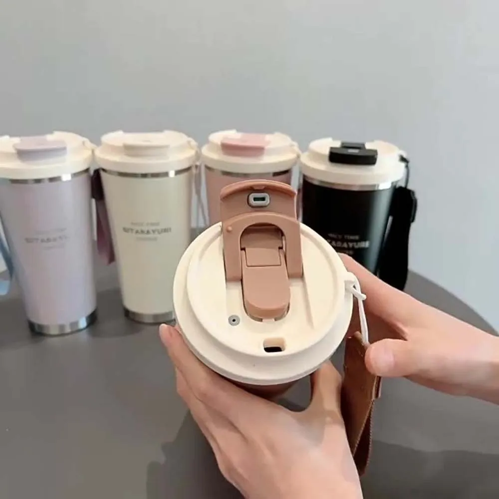 

Large Capacity Coffee Water Cup TPR Round Mouth Filter Tea Bottle Corrosion Resistance Detachable Handhold Portable Bottle