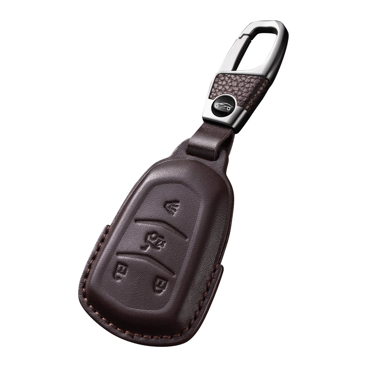 Car Key Case Cover Genuine Leather For Cadillac XT5 XT4 CT5 CT6 XTS XT6 ATSL CT4 GT4 Key Fob Buckle