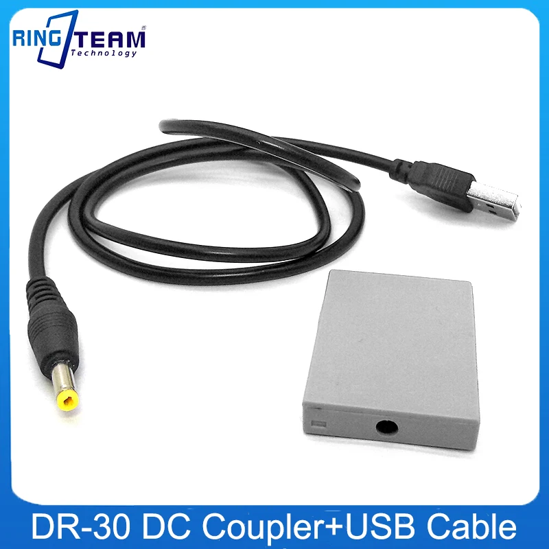 DC 5V USB Power Cable + NB-5L DR30 DR-30 DC Coupler for Canon Camera Powershot S100 SD970 SD990 SX200 SX210 850 860 IS SX230 HS