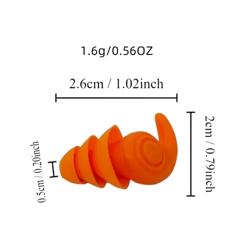 Tappi per le orecchie da nuoto in silicone impermeabili – Vestibilità comoda e riutilizzabile per attività su surf, snorkeling e in piscina (4 paia)