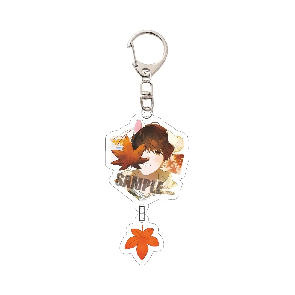 6CM Anime Don't Touch the Puppy Keychain Acrylic Stand Model Characters Ornament Accessories Goods Christmas Gifts