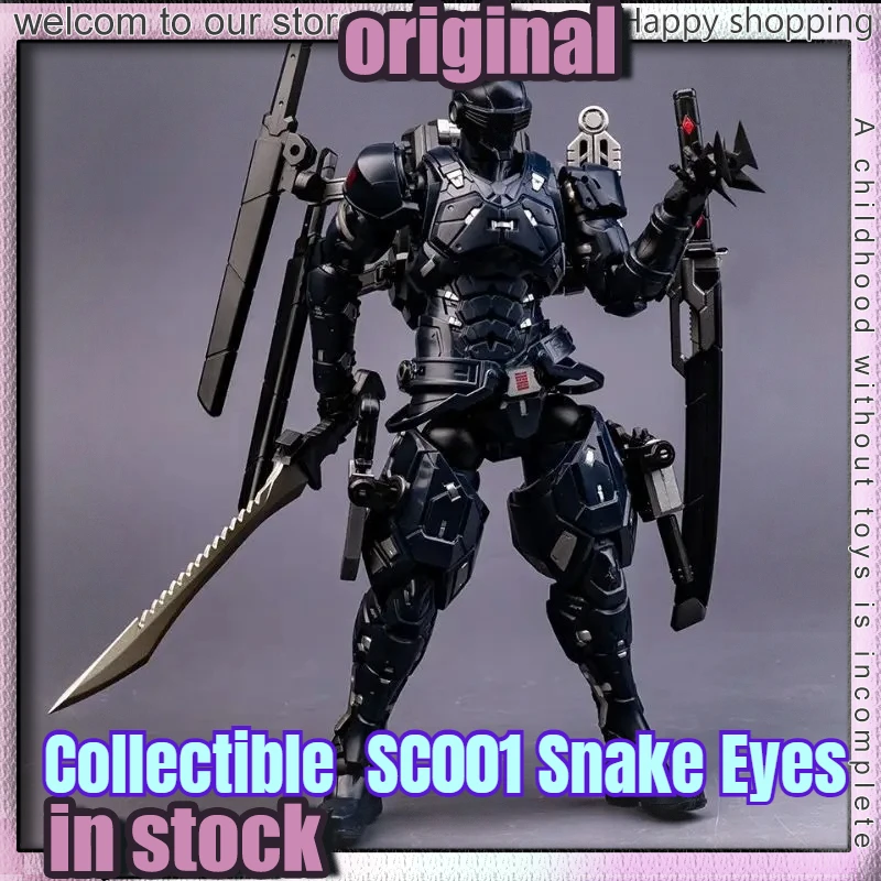 

В НАЛИЧИИ Коллекционная фигурка SC001 Snake Eyes: Спецназ, Черный Воин, Супер Самурай, Подвижная модель, Игрушка