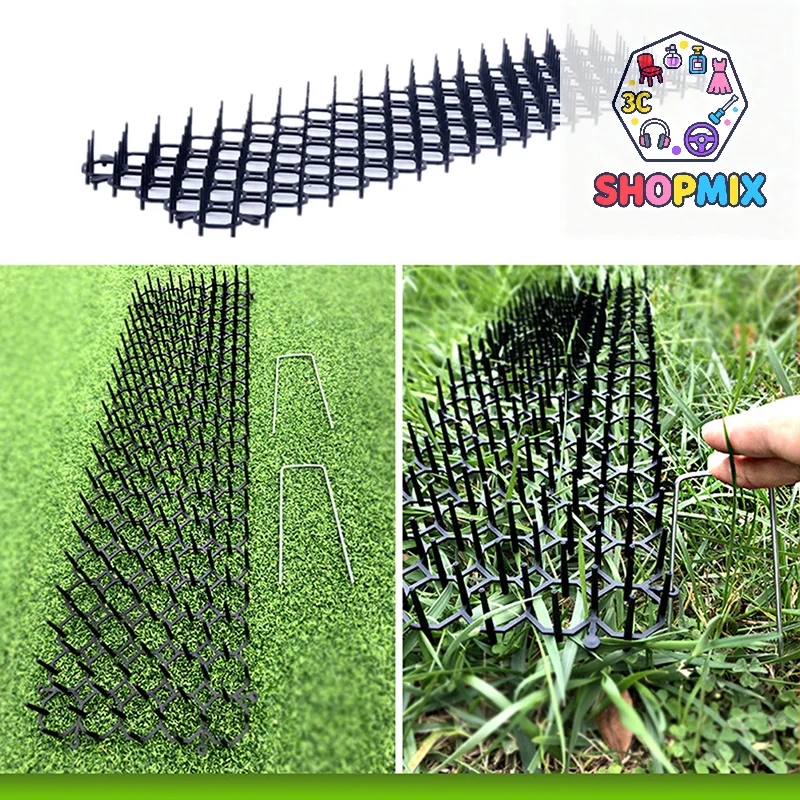 Alfombrilla Repelente para Gatos y Perros, con Púas, para Jardín, Antidesperdicio, Suministros para Exteriores