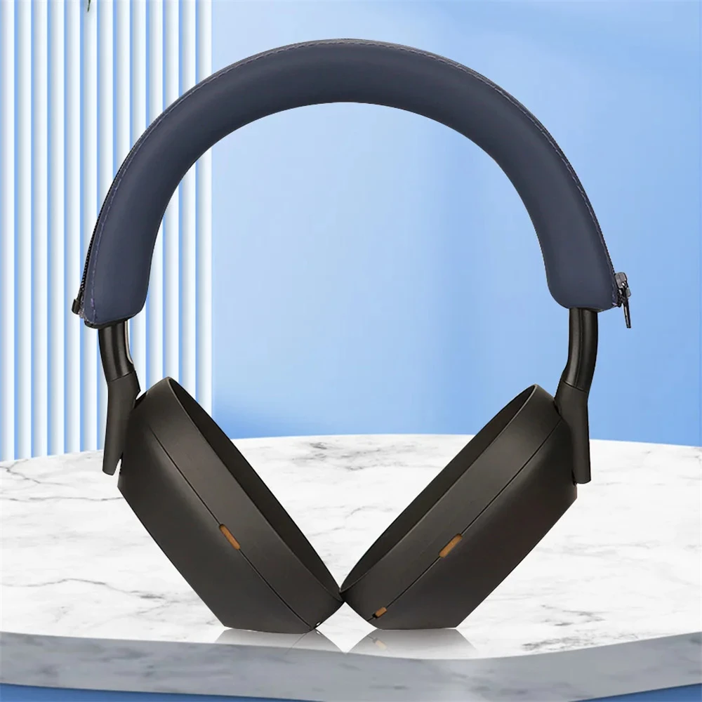 ชุดหูฟังซิลิโคนสำหรับเปลี่ยนฝาครอบป้องกันหูฟังแถบคาดศีรษะพร้อมซิปสำหรับชุดหูฟัง WH-1000XM5โซนี่