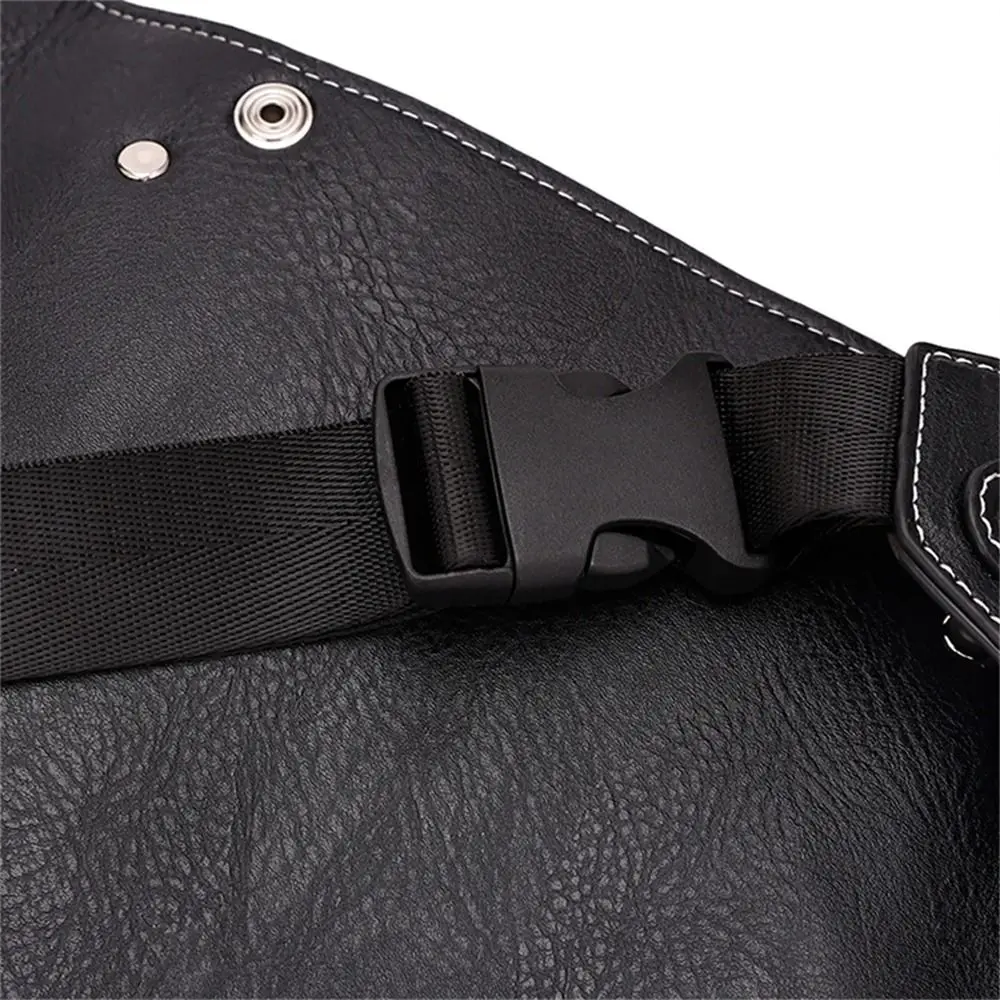 PU Leather Hairdressing Tools Bag Shoulder Belt Durable Barber Tools Waist Pack Waist Belt Adjustable Waist Barber Tools Bag