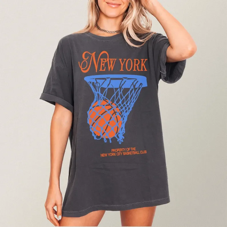 Summer Clothing Nyc - New York Basketbol Tişörtü Erkek ve