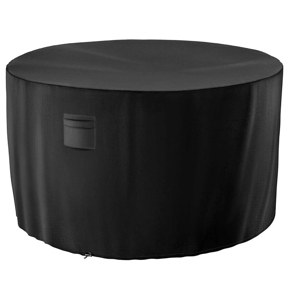48*28 Inches 122*71 Cm Outdoor Table Cover Round Table Cover Patio Table Protector 600D Oxford Cloth Adjustable Straps