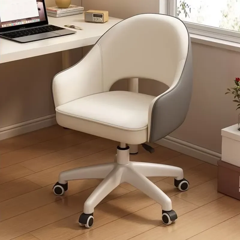 Ergonomic Office Chair with Breathable Mesh Back and Curved Design for Home Workstation Comfortable Swivel Rolling Seat for
