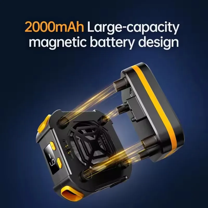 P70 2025 جديد الهاتف المحمول 10 واط أشباه الموصلات مشعاع التبريد مع بطارية 2000 مللي أمبير PUBG لعبة برودة آيفون أندرويد العالمي