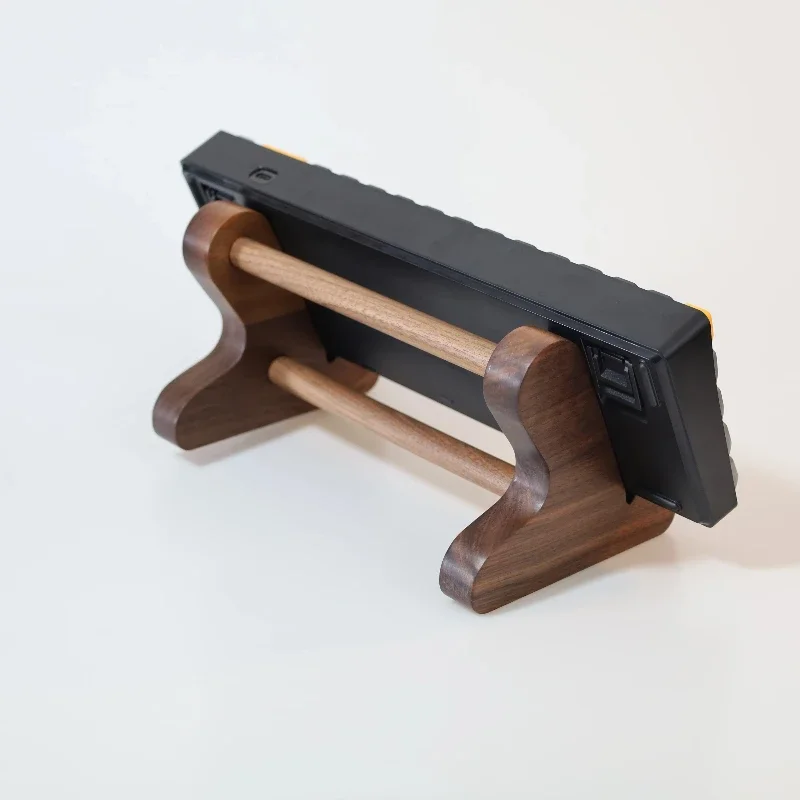 

Walnut Wood Keyboard Stand Custom Solid Wood Ipad Tablet Computer Mechanical Keyboard Bracket Display Wooden Keyboard Storage