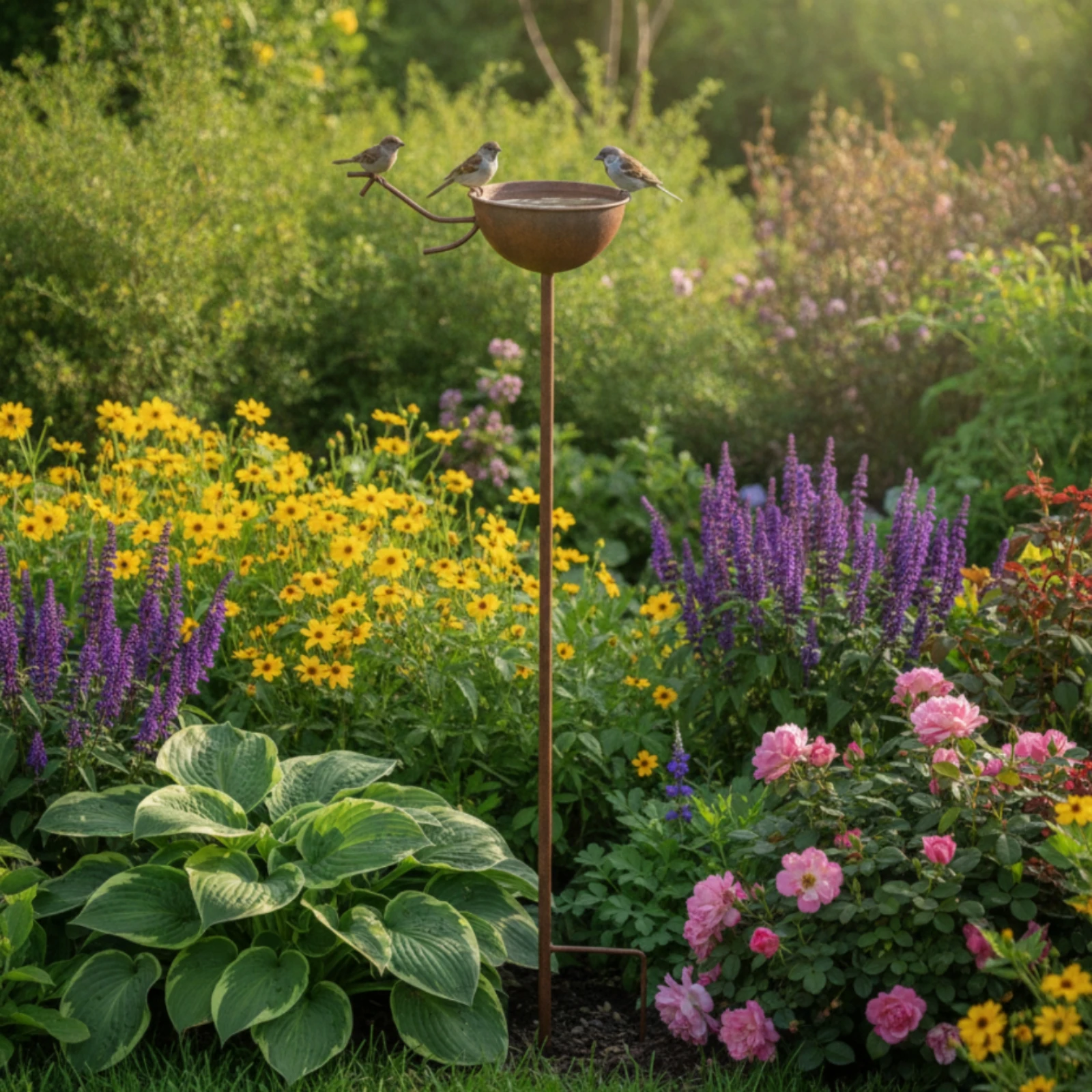mangeoire-a-oiseaux-avec-piquet-de-fixation-au-sol-pour-jardin-exterieur-avec-abreuvoir-pour-eau-de-pluie-facile-a-installer-station-d'abreuvement-peu-profonde