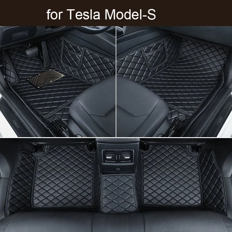 

Car Floor Mats for Tesla Model-S 2016-2019 Accessories Customized Auto Carpets