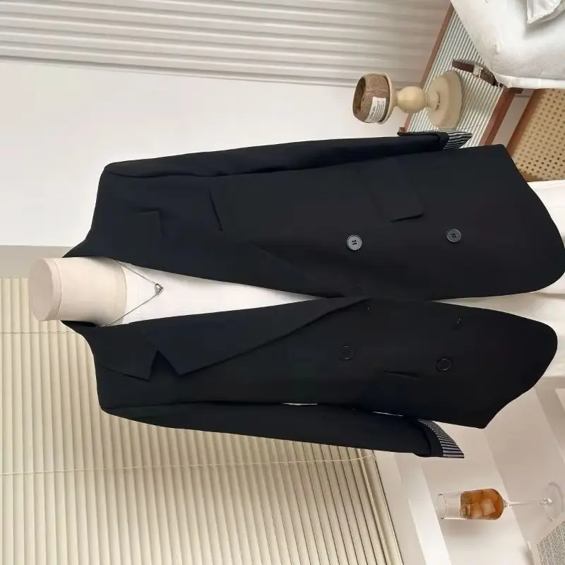 

Высококачественный пиджак для женщин, новинка 2023 года, осенний дизайн с манжетами, темпераментный крутой дизайн, уникальный женский костюм, топы, верхняя одежда