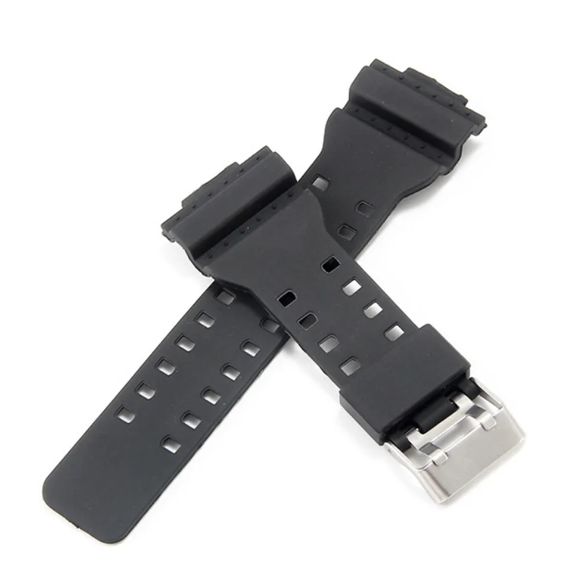 Silicone Watch Strap for Casio G-SHOCK GA-100/110/140/200/400/700 GD-100 G-8900 GW-8900 Watchband 16mm Sport Waterproof Bracelet
